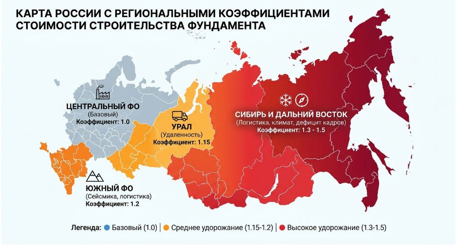 региональные отличия цен