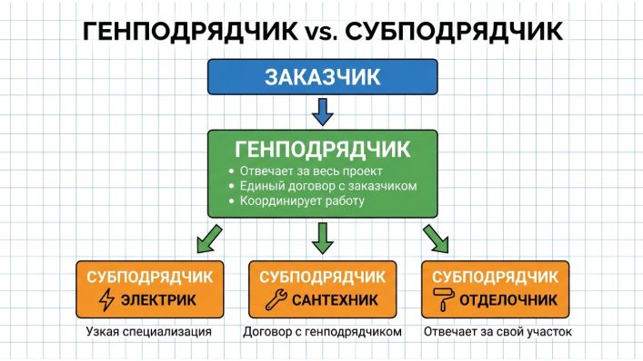 генподрядчик или подрядчик