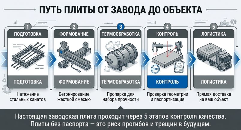 процесс создания плит перекрытия