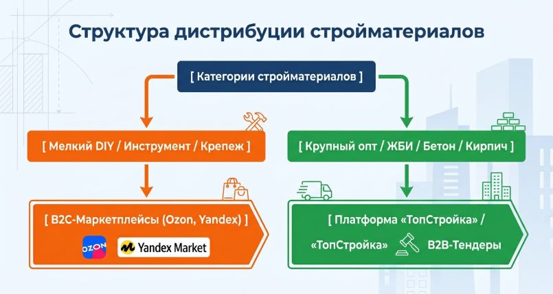 структура дистрибуции стройматериалов